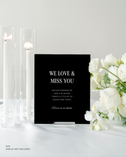 Acrylic In Loving Memory Wedding Sign 