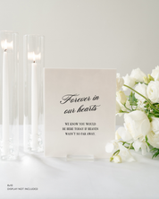 Acrylic In Loving Memory Wedding Sign 