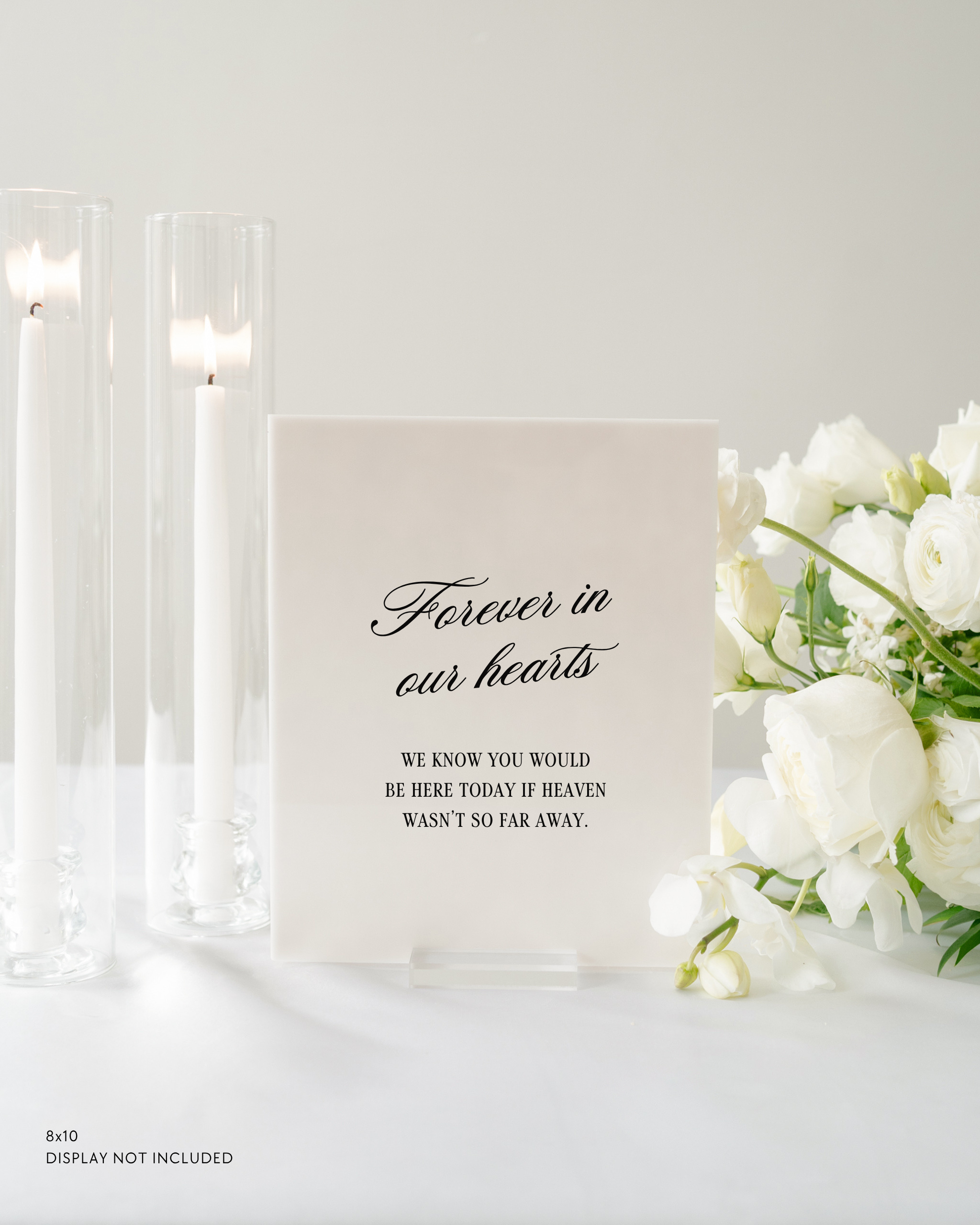 Acrylic In Loving Memory Wedding Sign 