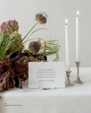Acrylic In Loving Memory Wedding Sign In Loving Memory of Those Who Couldn't Be With Us Today but Remain in Our Hearts