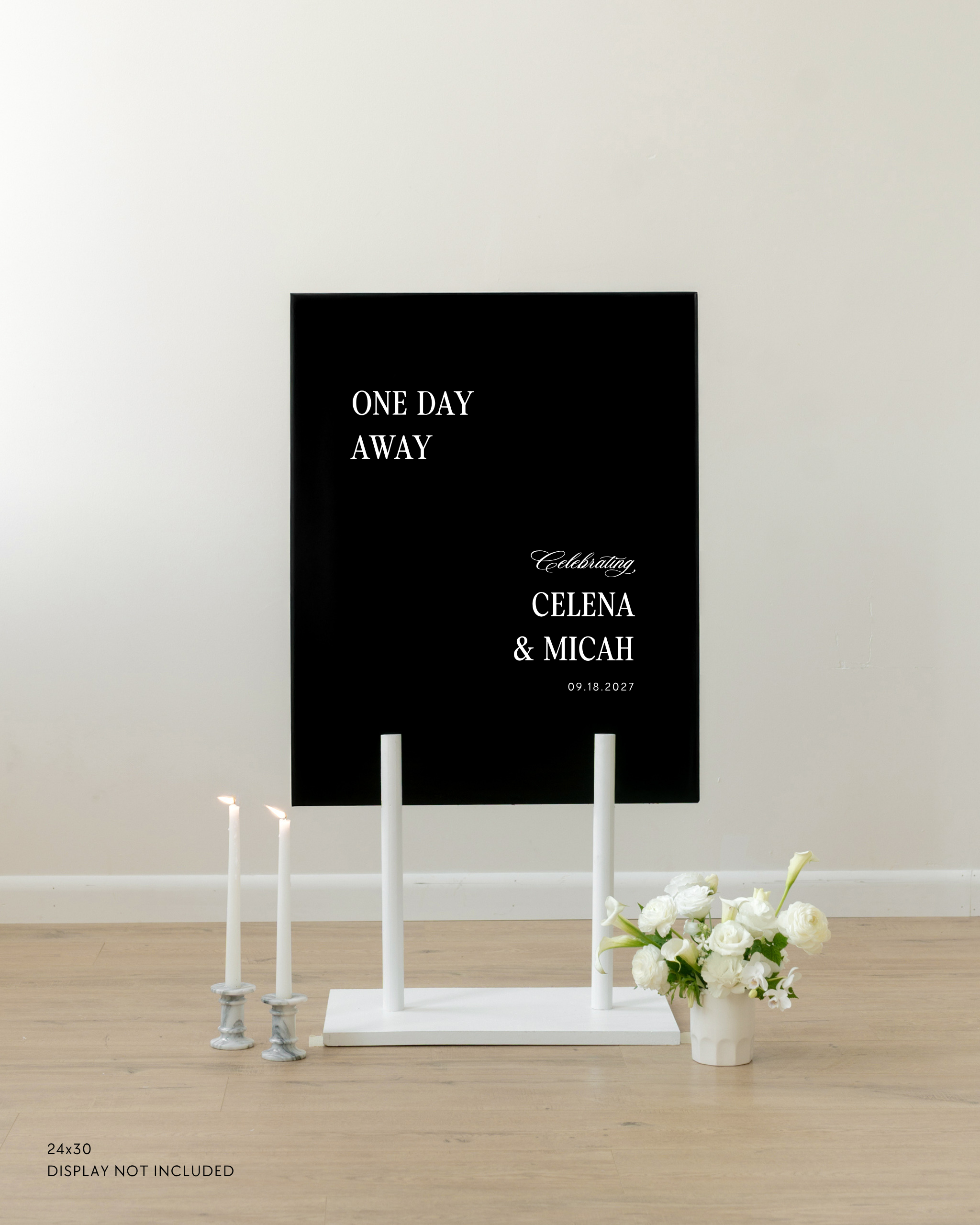 Acrylic Rehearsal Dinner Welcome Sign