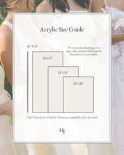 Acrylic Seating Chart Size Guide