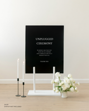 Acrylic Unplugged Ceremony Wedding Sign