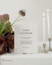 Acrylic Wedding Audio Guestbook Sign Simply Pick Up The Phone to Wish Us Well