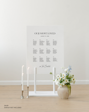 Acrylic Wedding Seating Chart 