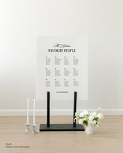 Acrylic Wedding Seating Chart