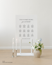 Acrylic Wedding Seating Chart