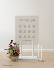 Acrylic Wedding Seating Chart