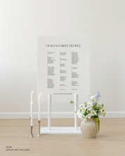 Acrylic Wedding Seating Chart