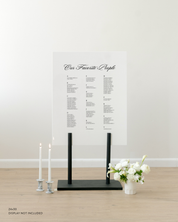 Acrylic Wedding Seating Chart