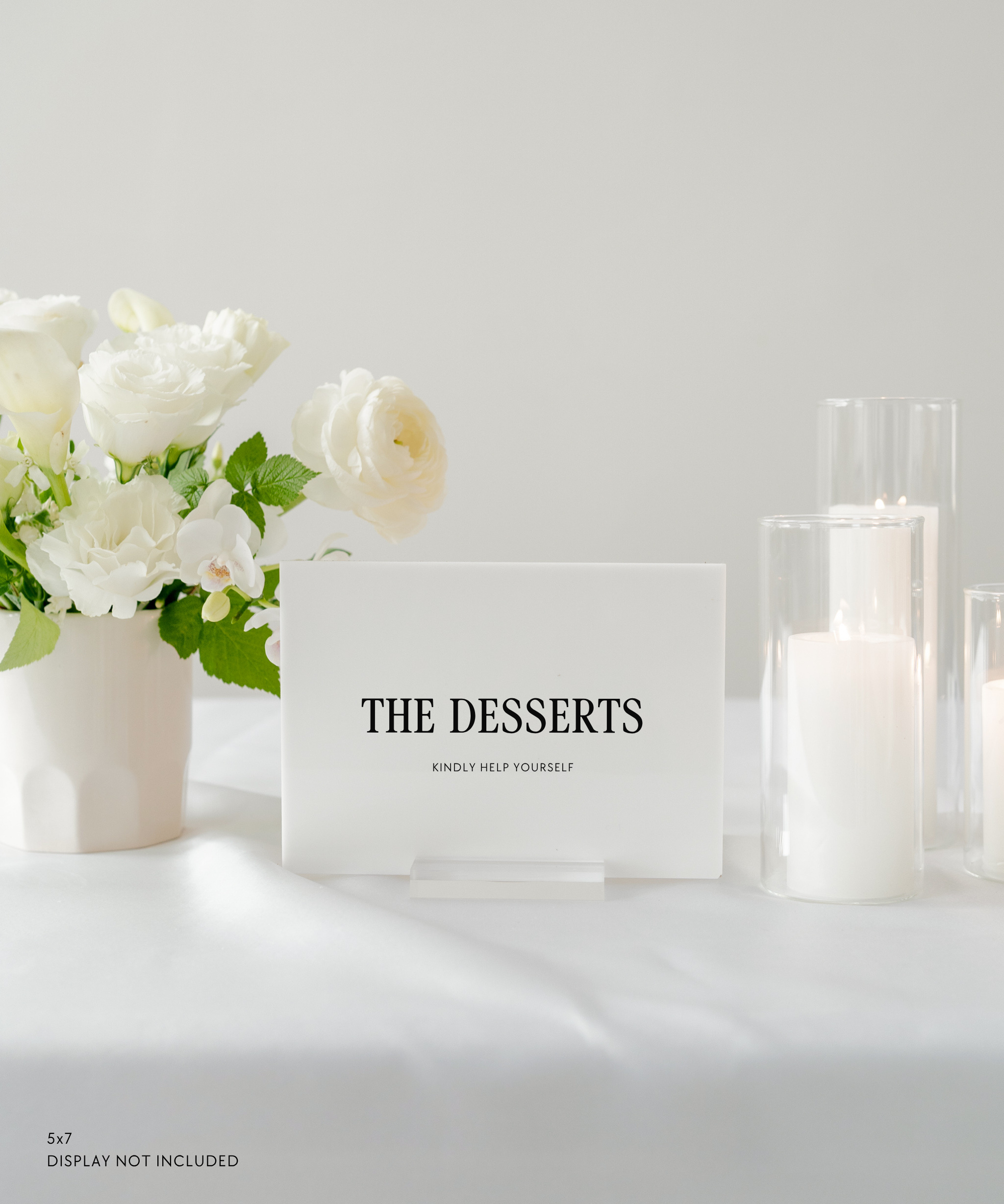 Acrylic Wedding Dessert Table Sign