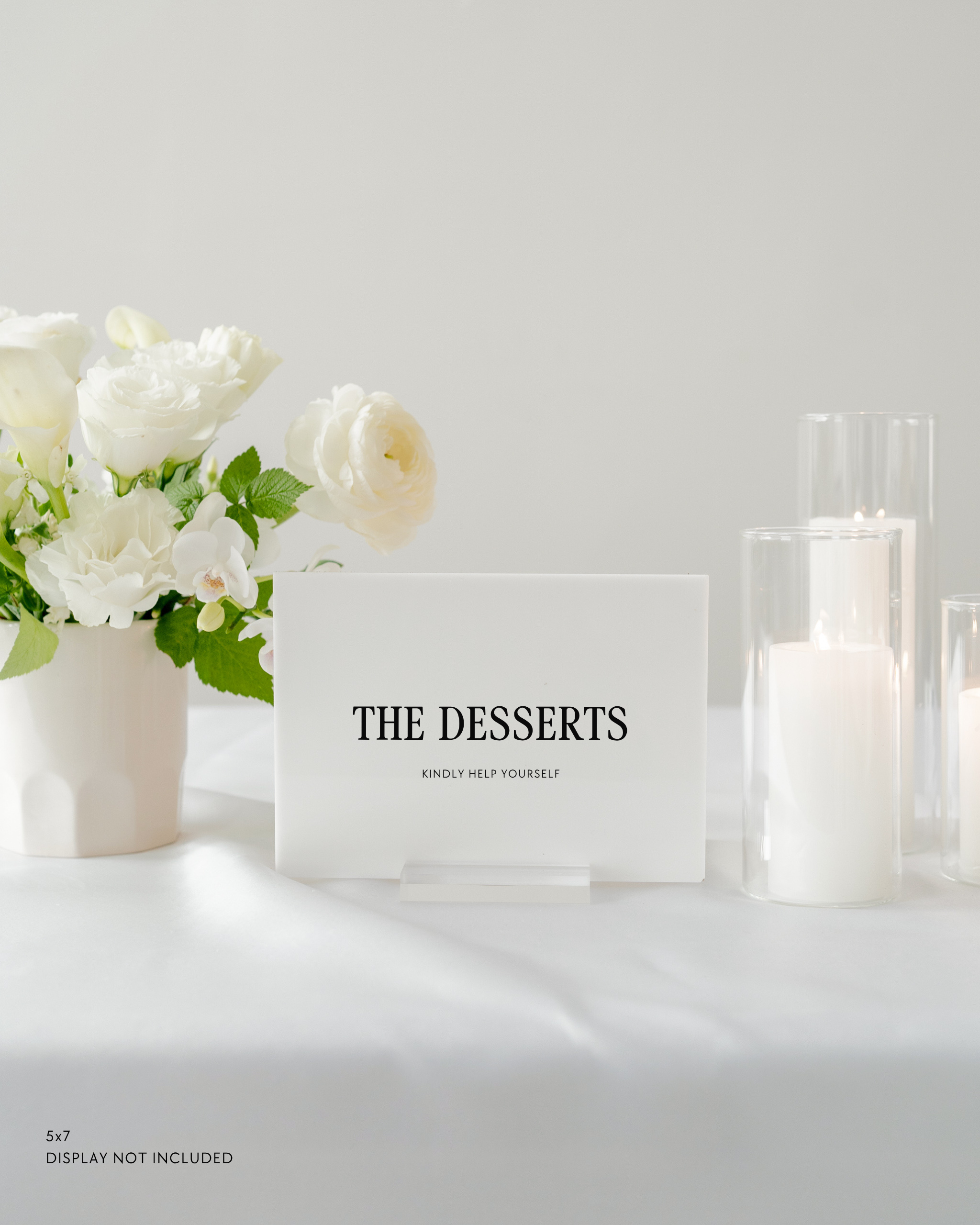 Acrylic Wedding Dessert Table Sign