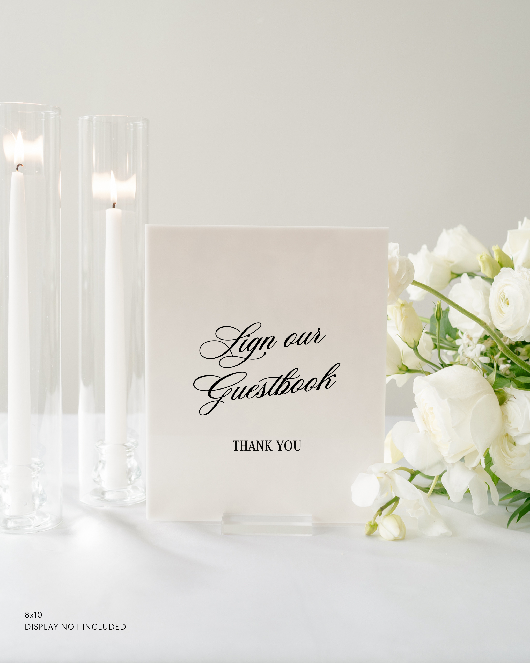 Acrylic Wedding Guestbook Sign