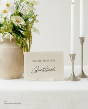 Acrylic Wedding Guest Book Sign
