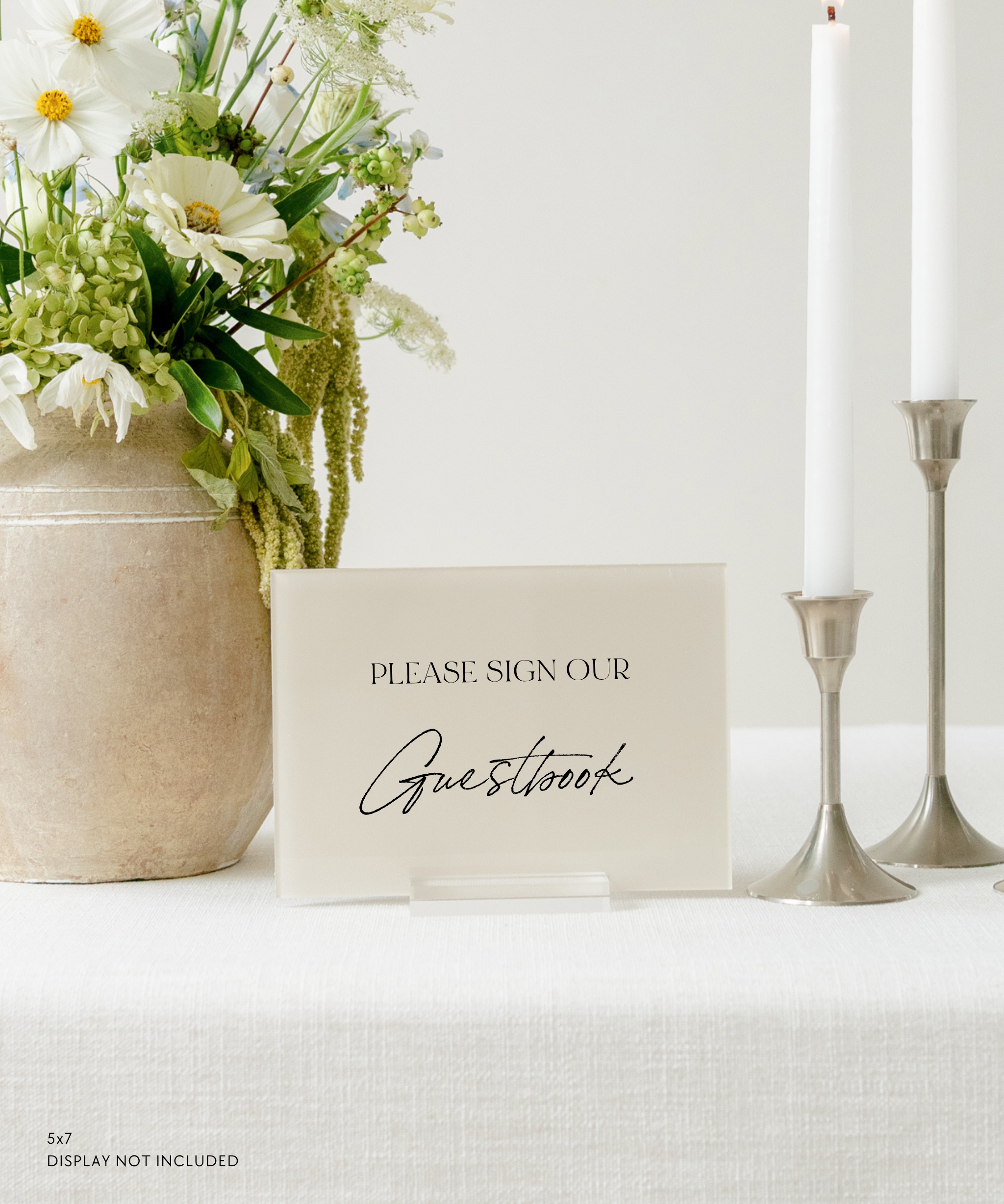 Acrylic Wedding Guest Book Sign