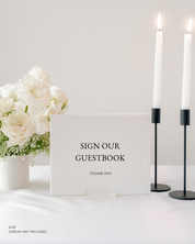 Acrylic Wedding Guest Book Sign