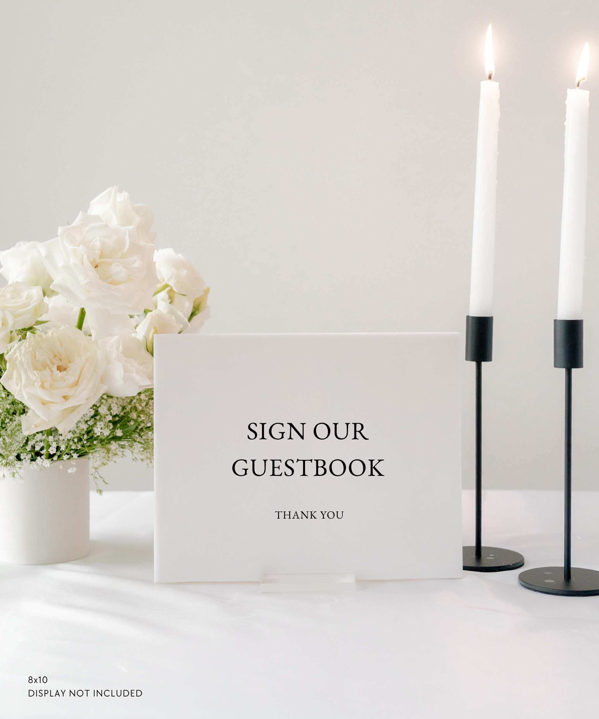 Acrylic Wedding Guest Book Sign