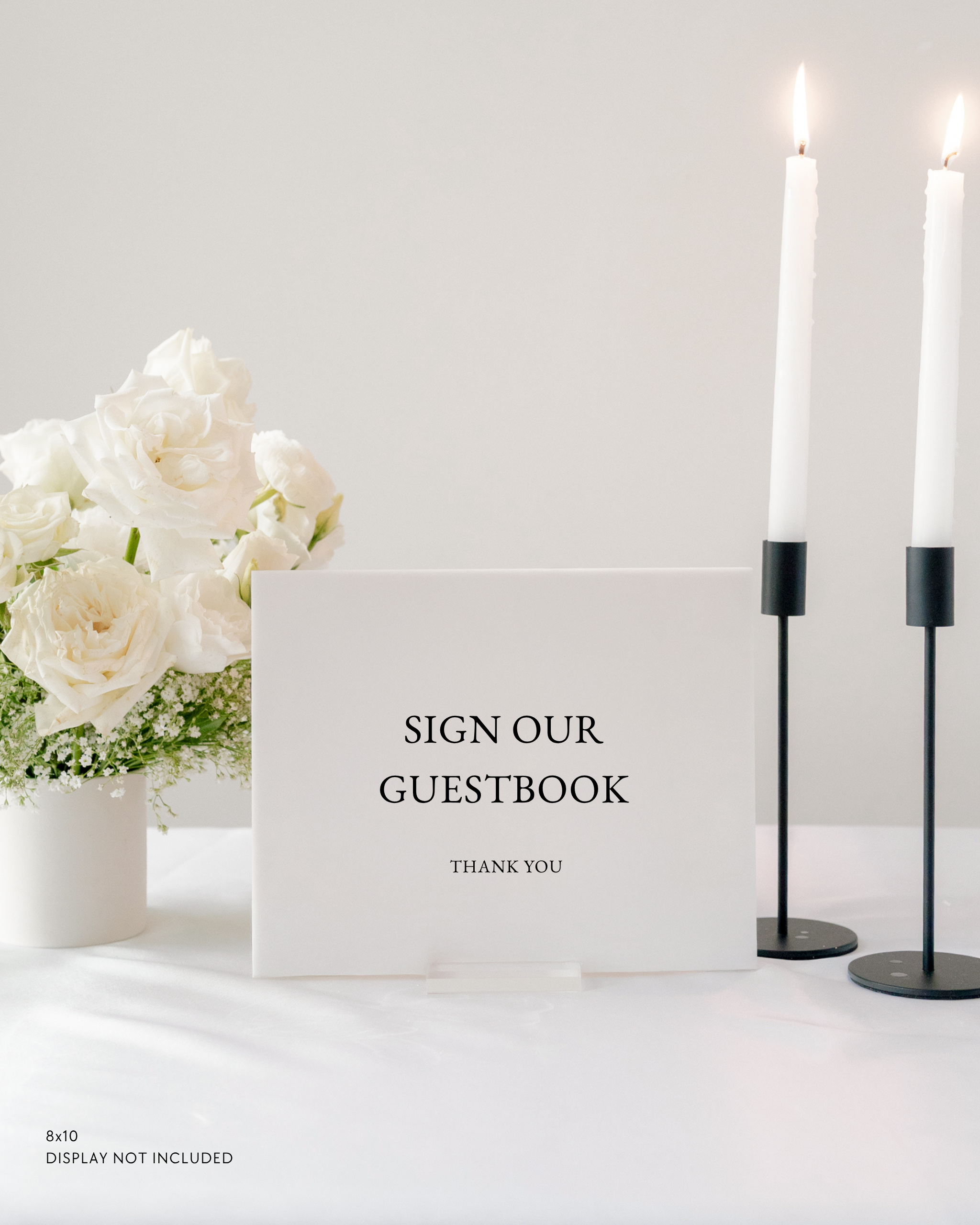 Acrylic Wedding Guest Book Sign