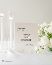 Acrylic Wedding Photo Guestbook Sign