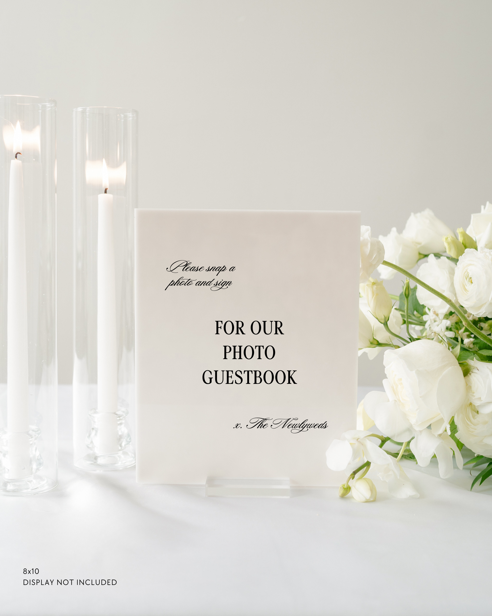 Acrylic Wedding Photo Guestbook Sign