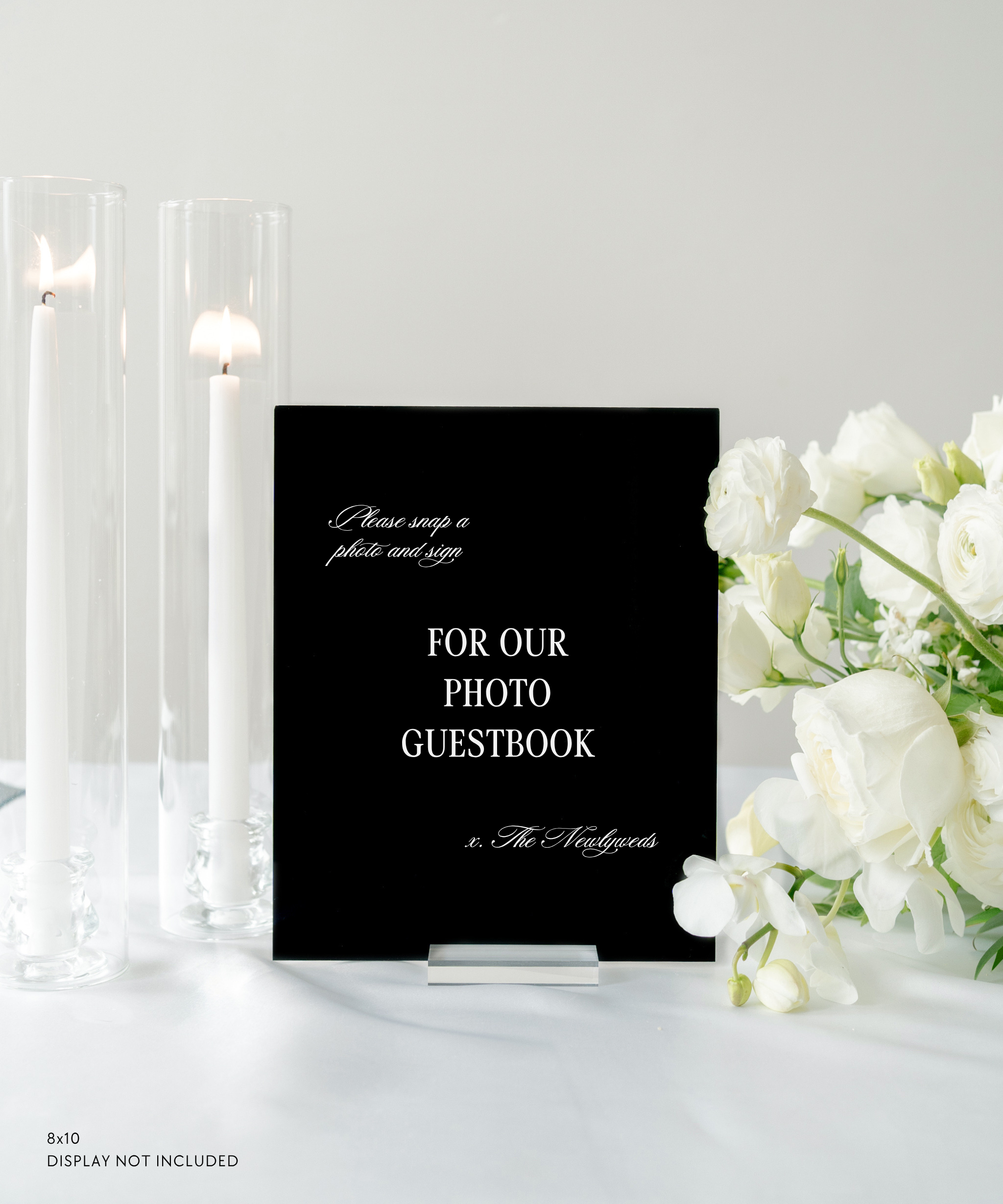 Acrylic Wedding Photo Guestbook Sign