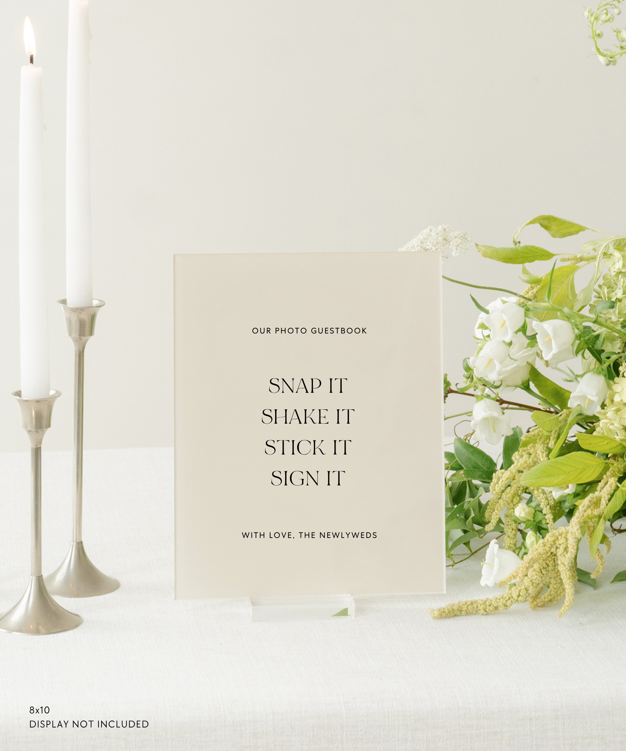 Acrylic Wedding Photo Guestbook Sign Our Photo Guestbook Snap It Shake It Stick It Sign It With Love The Newlyweds