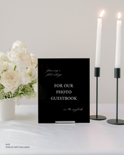 Acrylic Wedding Photo Guestbook Sign Please Snap A Photo And Sign
