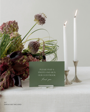 Acrylic Wedding Photo Guestbook Sign Please Snap a Photo and Sign