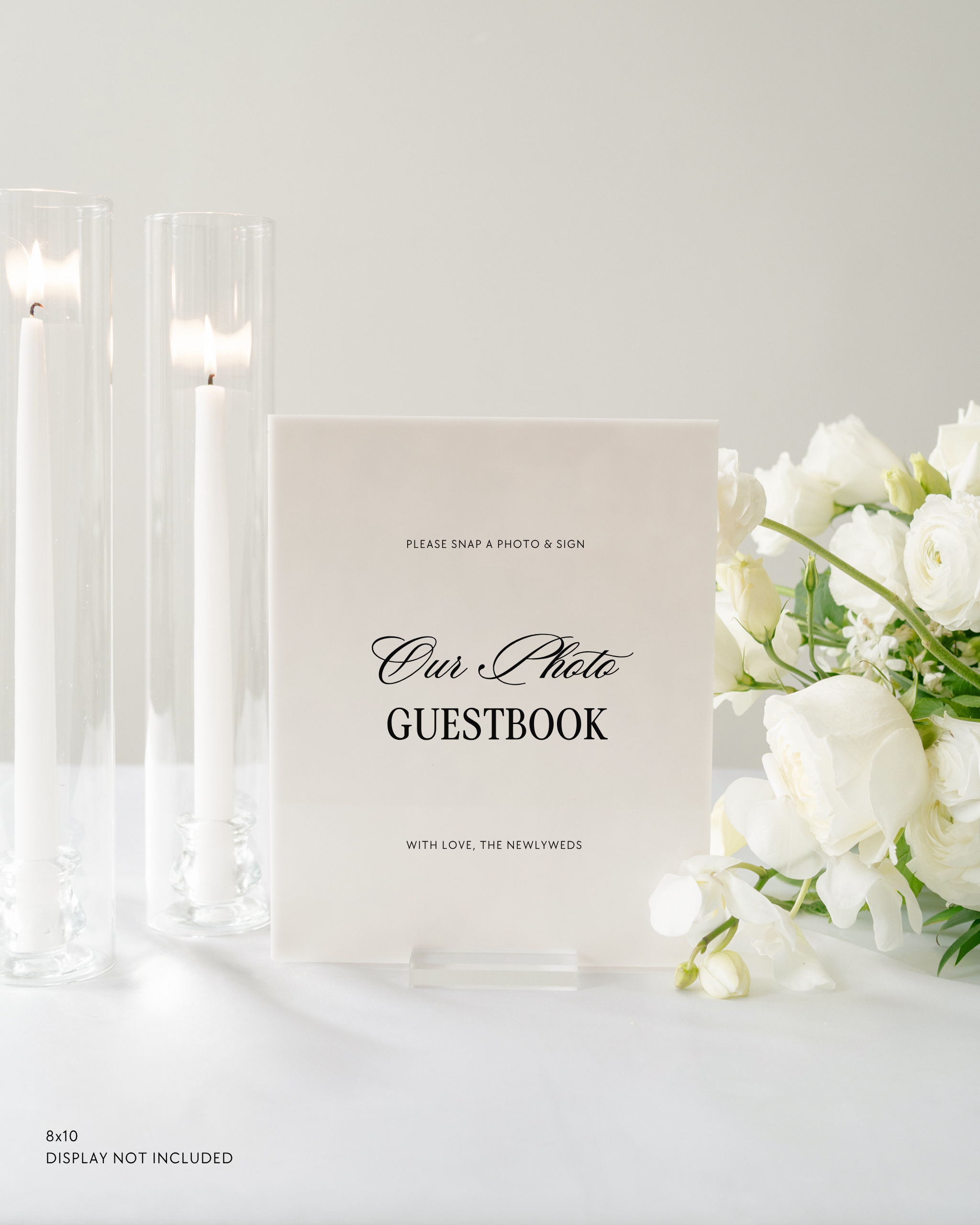 Acrylic Wedding Photo Guestbook Sign