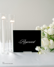 Acrylic Wedding Reserved Sign