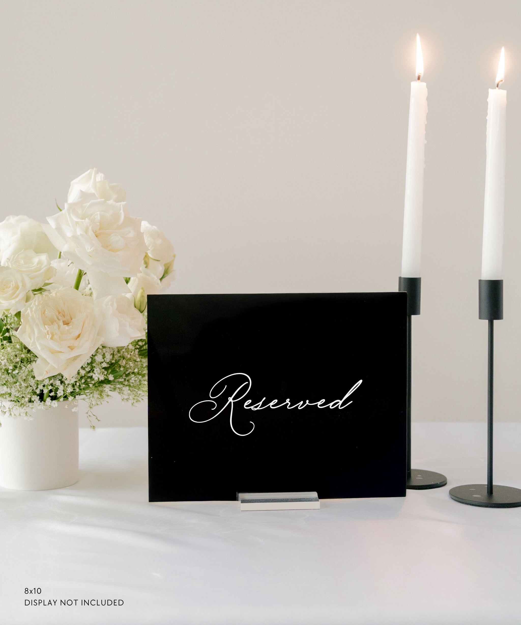 Acrylic Wedding Reserved Sign