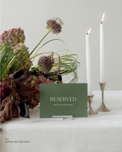 Acrylic Wedding Reserved Sign For The Whitfield Family