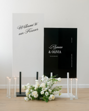 Acrylic Double Wedding Sign