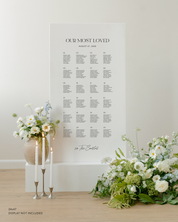 Acrylic Wedding Seating Chart Sign