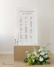 Acrylic Wedding Seating Chart Sign