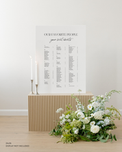 Acrylic Wedding Seating Chart