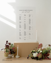 Acrylic Wedding Seating Chart
