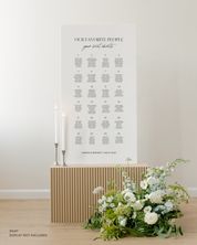 Acrylic Wedding Seating Chart Sign