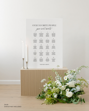 Acrylic Wedding Seating Chart 