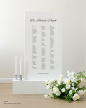 Acrylic Wedding Seating Chart Sign