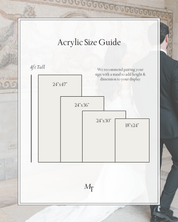 Acrylic Wedding Sign Size Guide