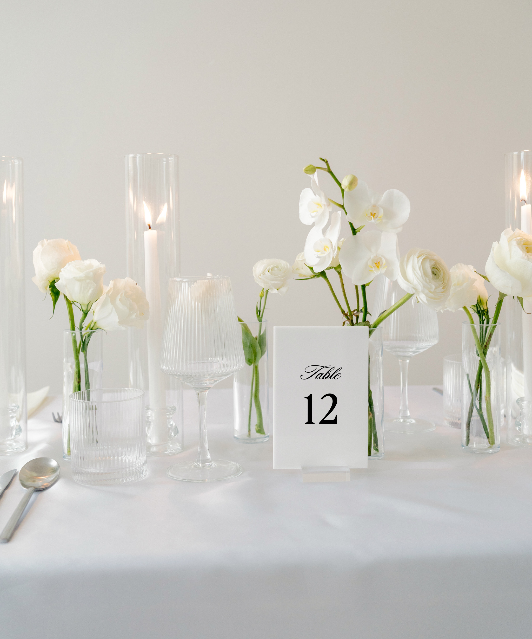 Acrylic Wedding Table Numbers