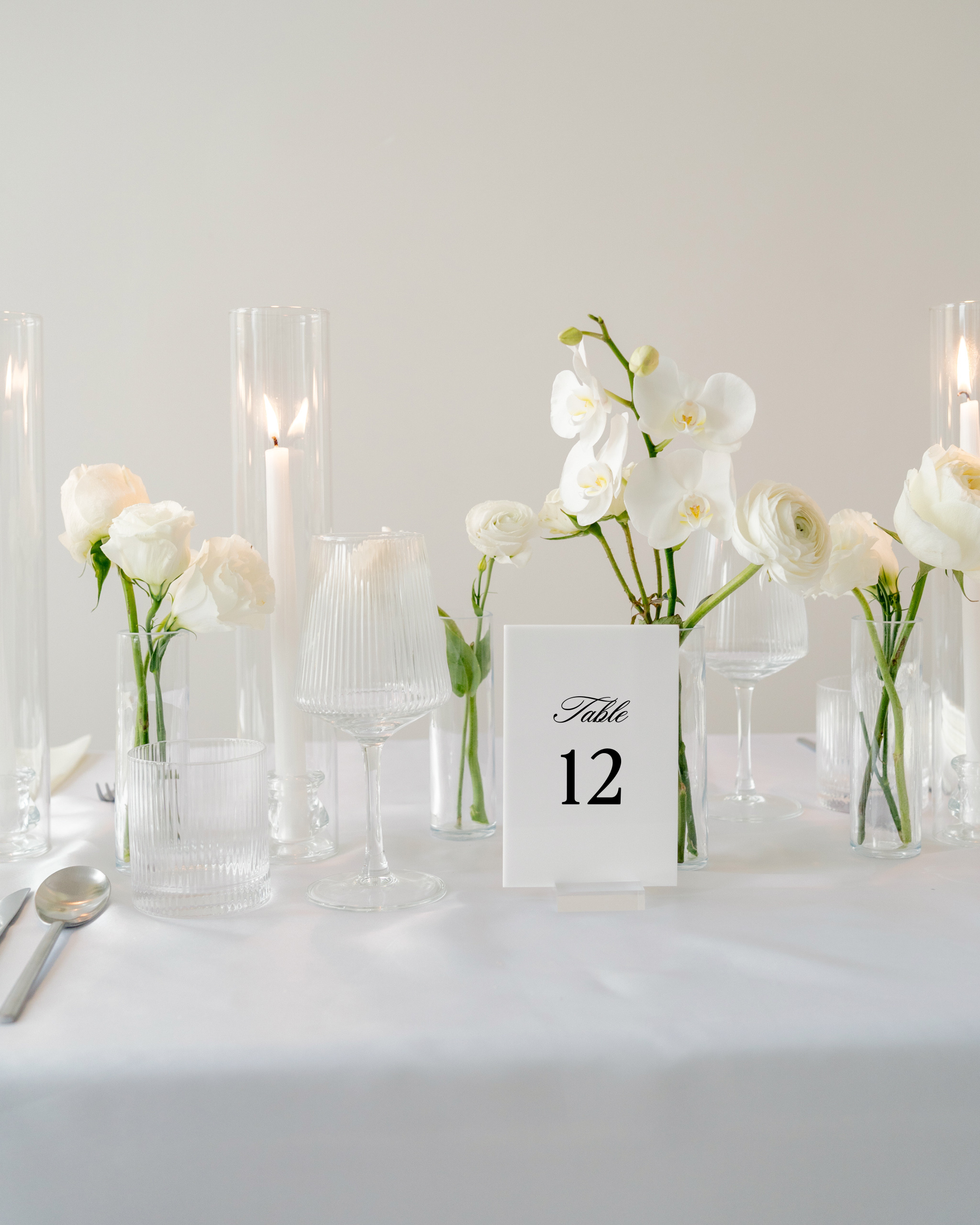 Acrylic Wedding Table Numbers