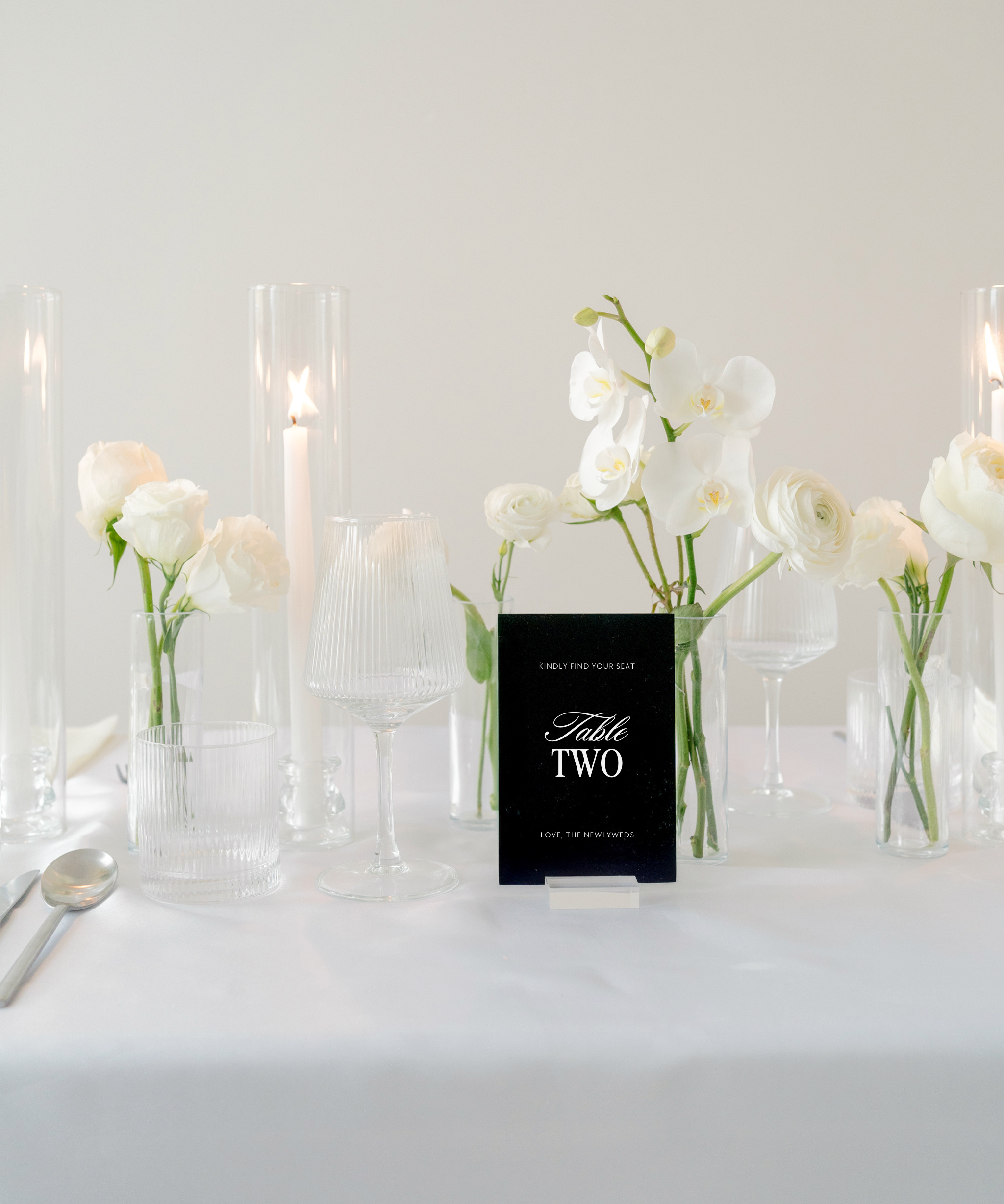Acrylic Wedding Table Numbers