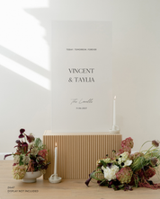 Acrylic Wedding Welcome Sign Today Tomorrow Forever