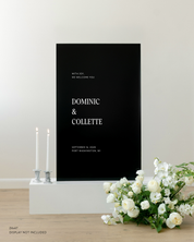 Acrylic Wedding Welcome Sign With Joy, We Welcome You