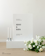 Acrylic Wedding Welcome Sign Welcome To Our Favorite Day