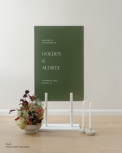 Acrylic Wedding Welcome Sign Holden and Audrey