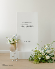 Acrylic Wedding Welcome Sign Introducing The Santoros