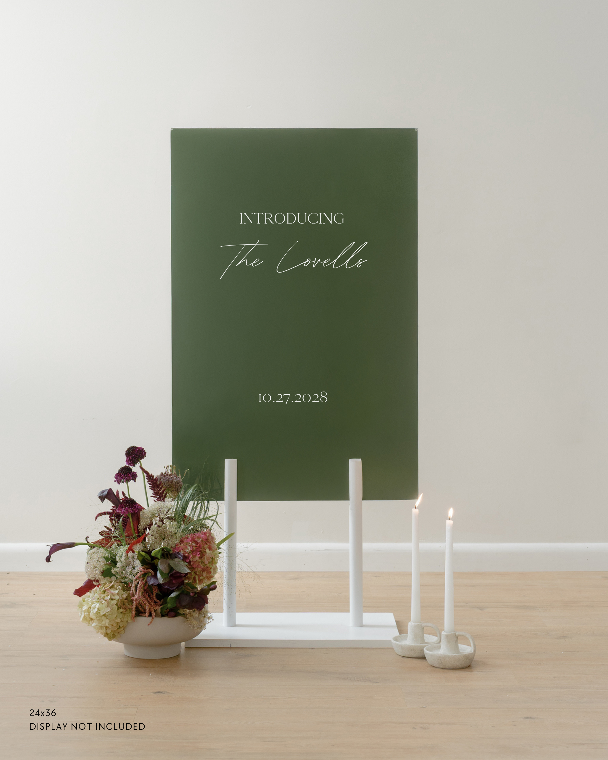 Acrylic Wedding Welcome Sign Introducing The Lovells